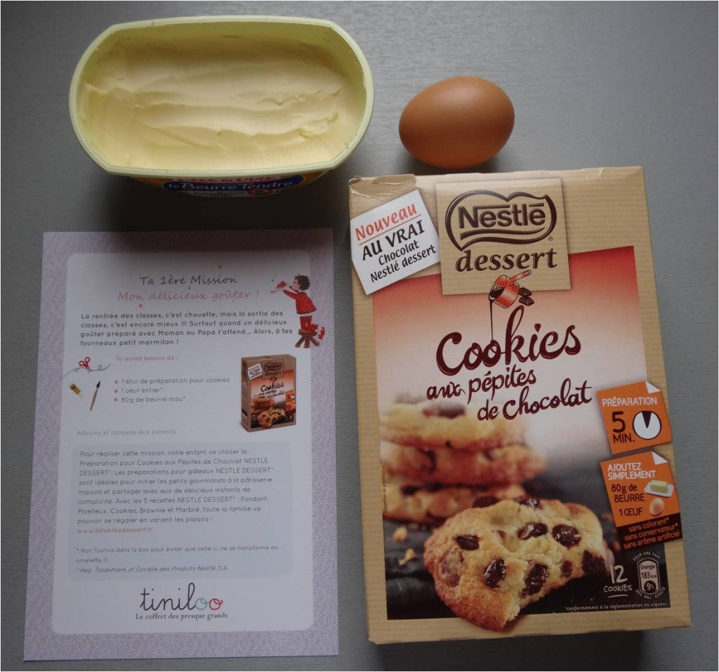 Un délicieux goûter : cookies aux pépites de chocolat