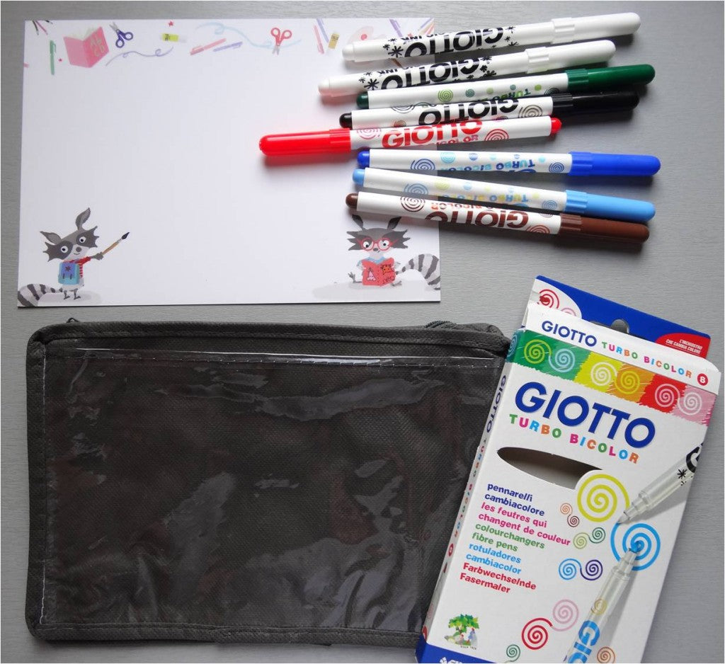 Trousse aux trésors avec les feutres magiques Giotto !