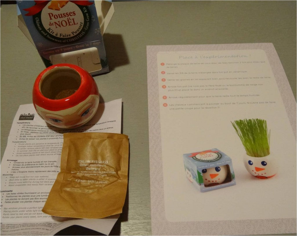 Un Père Noël avec de drôles de cheveux !!!