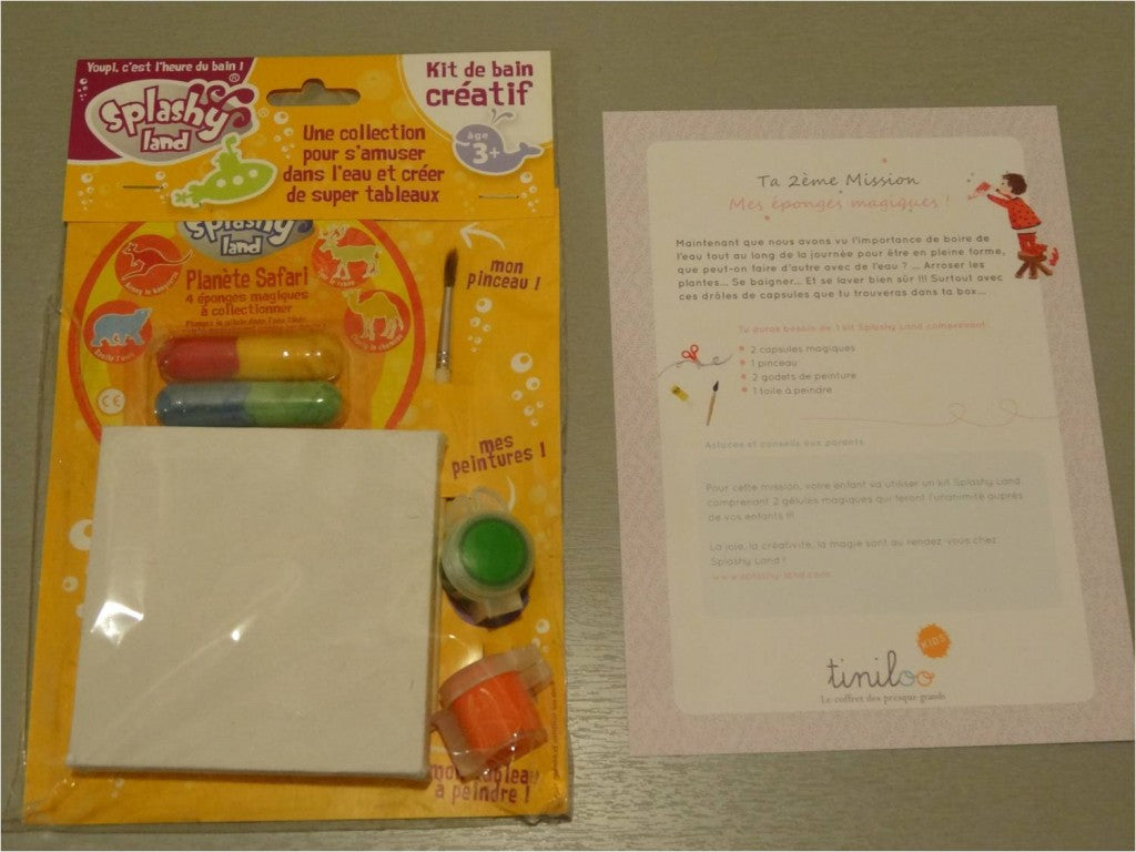 Un tableau avec des éponges magiques !