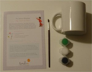 Une tasse peinte à la main !