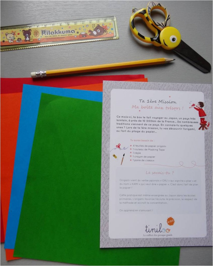 Ma boîte aux trésors, en papier origami & masking tape !