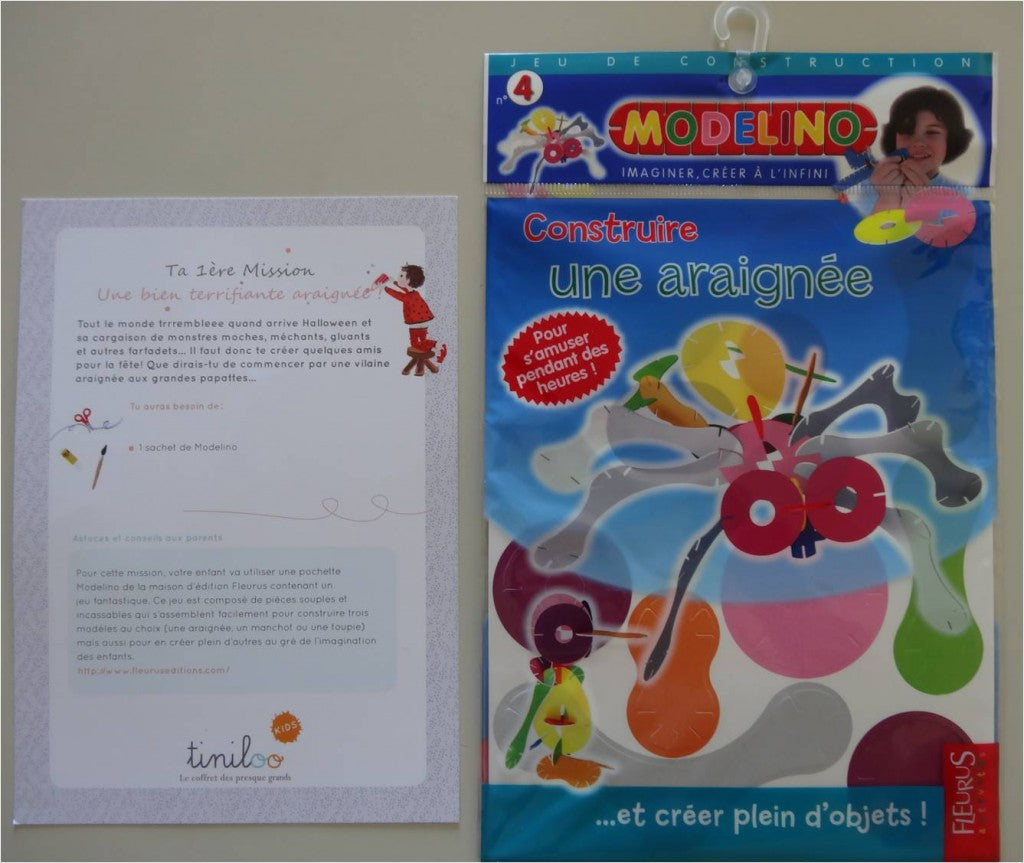 Une bien terrifiante araignée en Modelino !