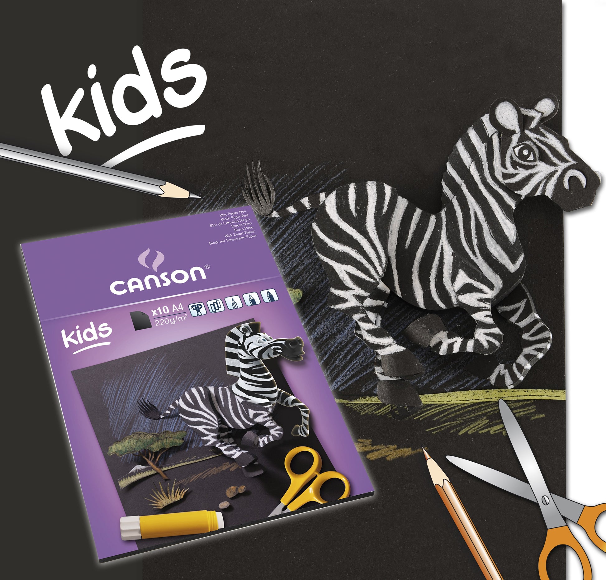 Bloc Canson® Création Noir 