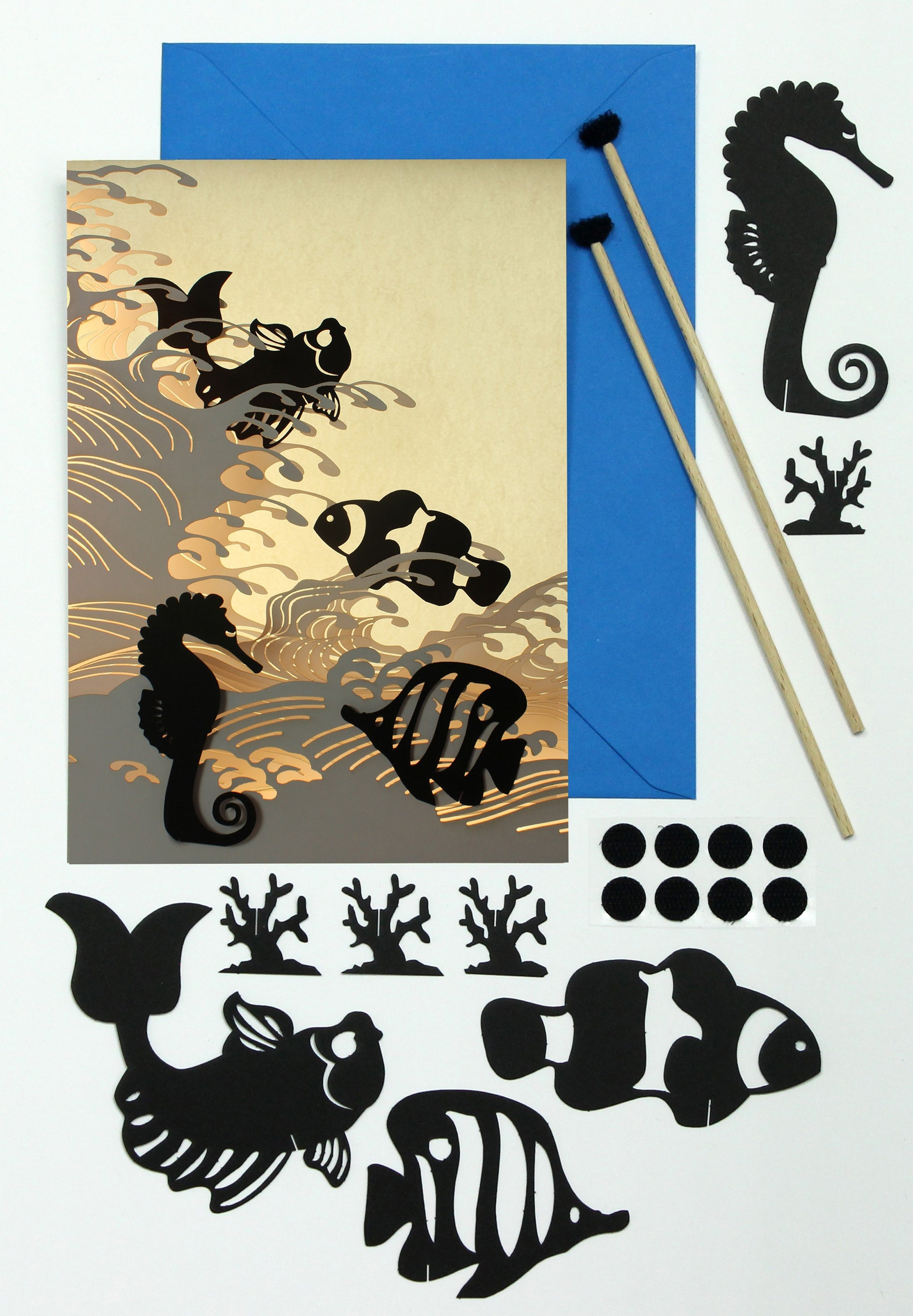 Kit ombres chinoises poissons