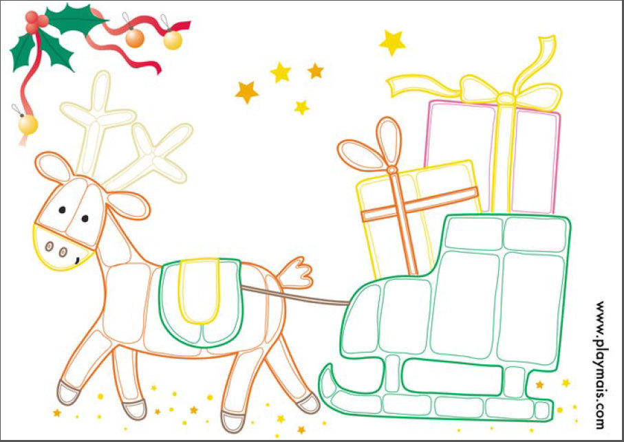 Feuille Playmais Renne