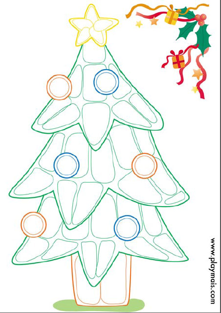 Feuille Playmais Sapin