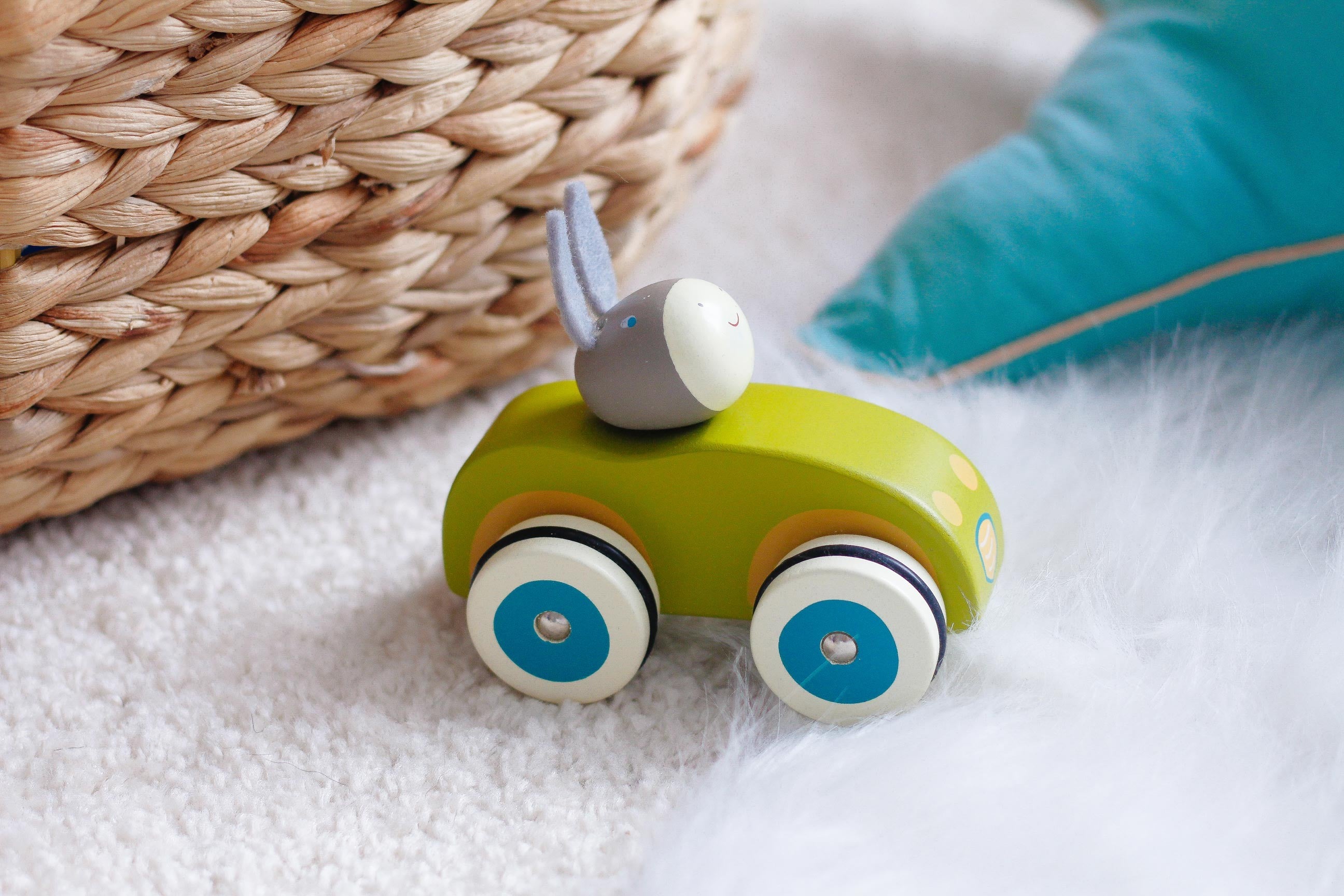 Voiture âne en bois