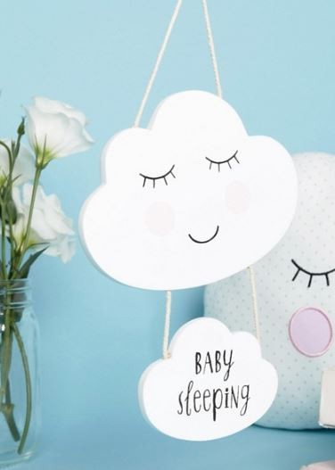 Accroche porte motif nuage