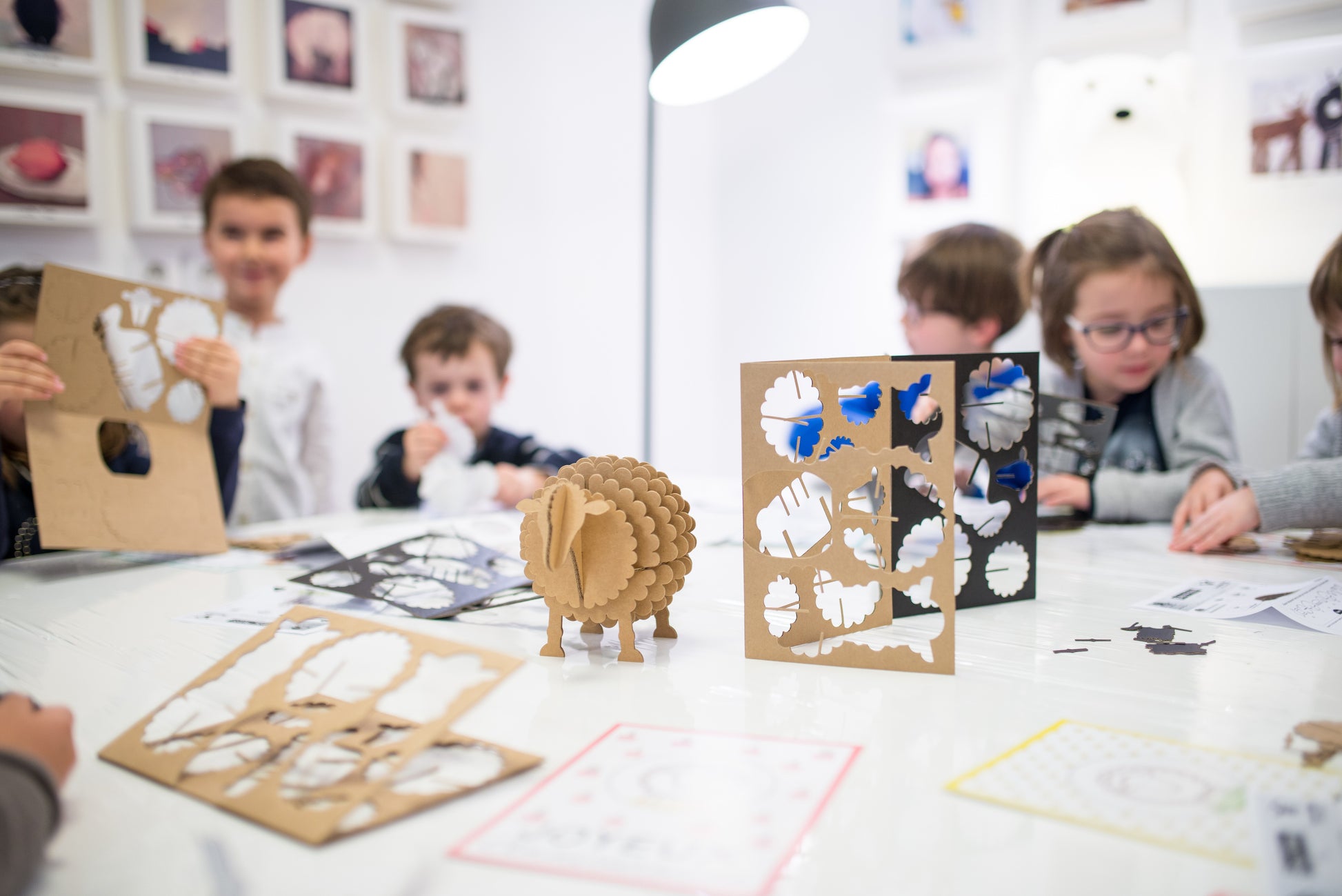 Mouton en carton Kraft