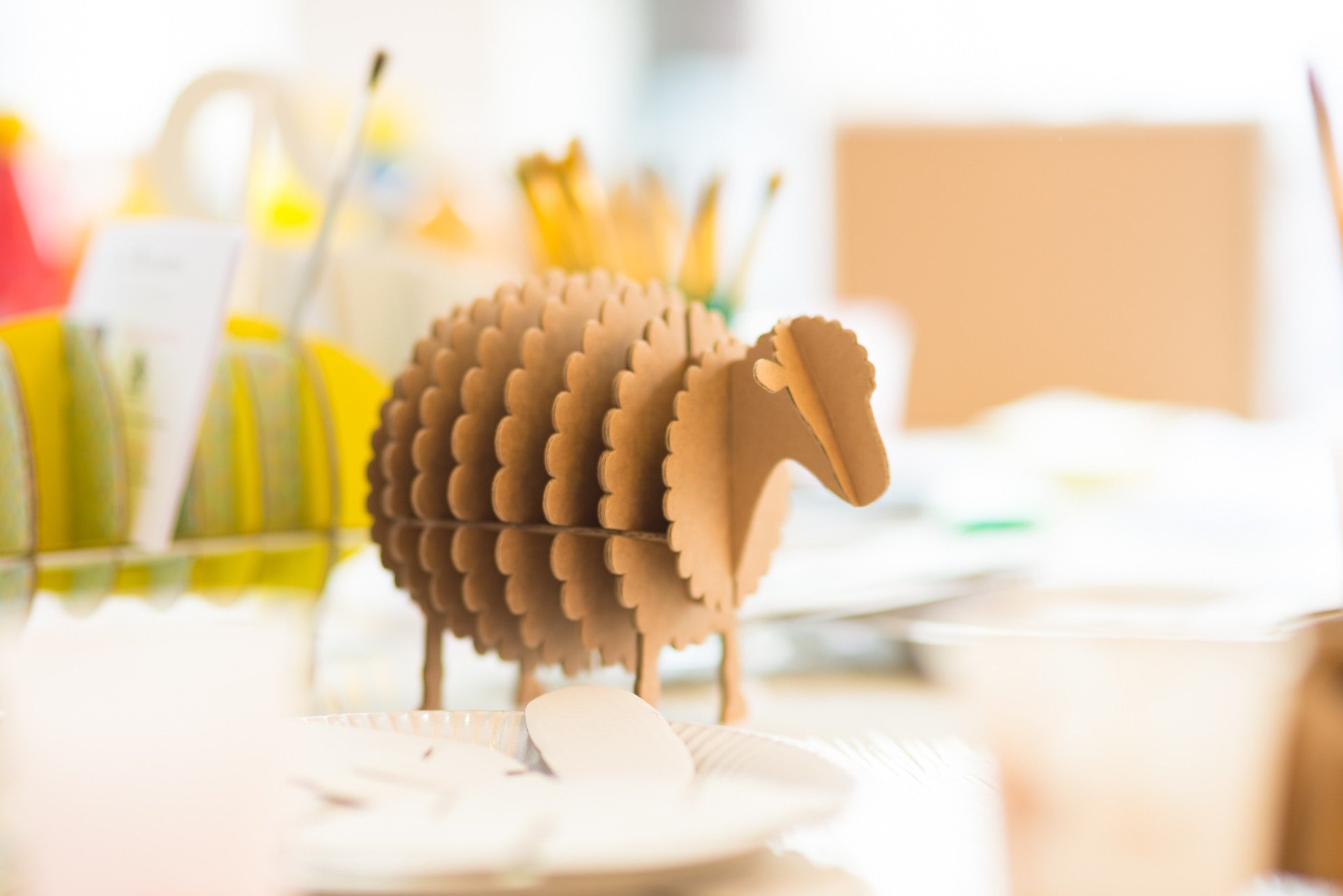 Mouton en carton Kraft