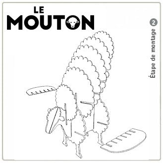 Mouton en carton Kraft
