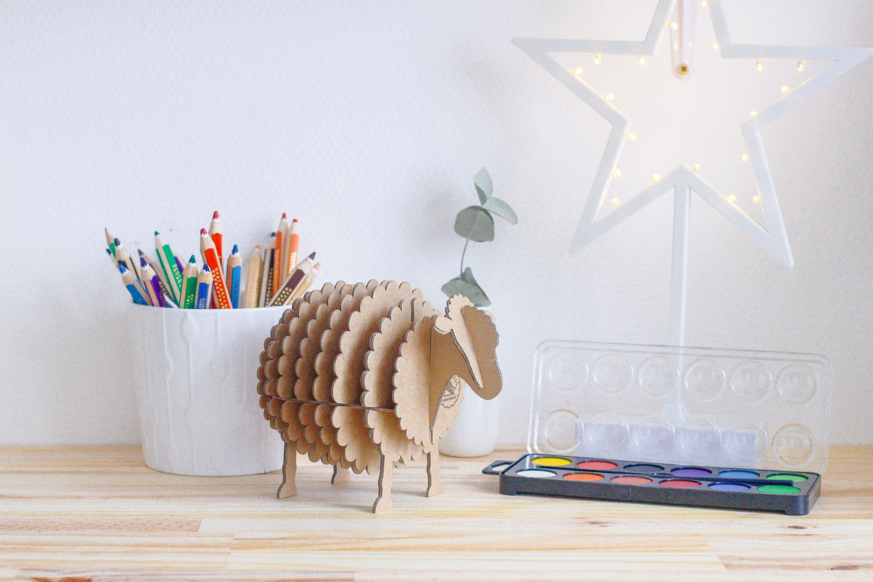 Mouton en carton Kraft