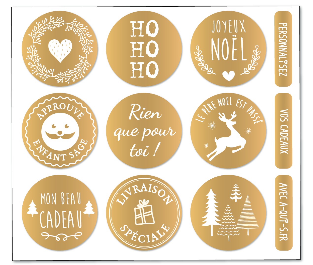 Étiquettes de Noël