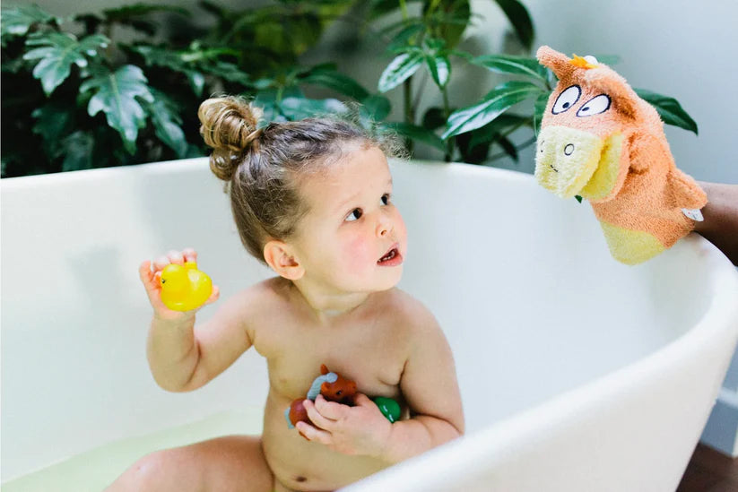 🐴 Gant de Toilette Enfant – Cheval