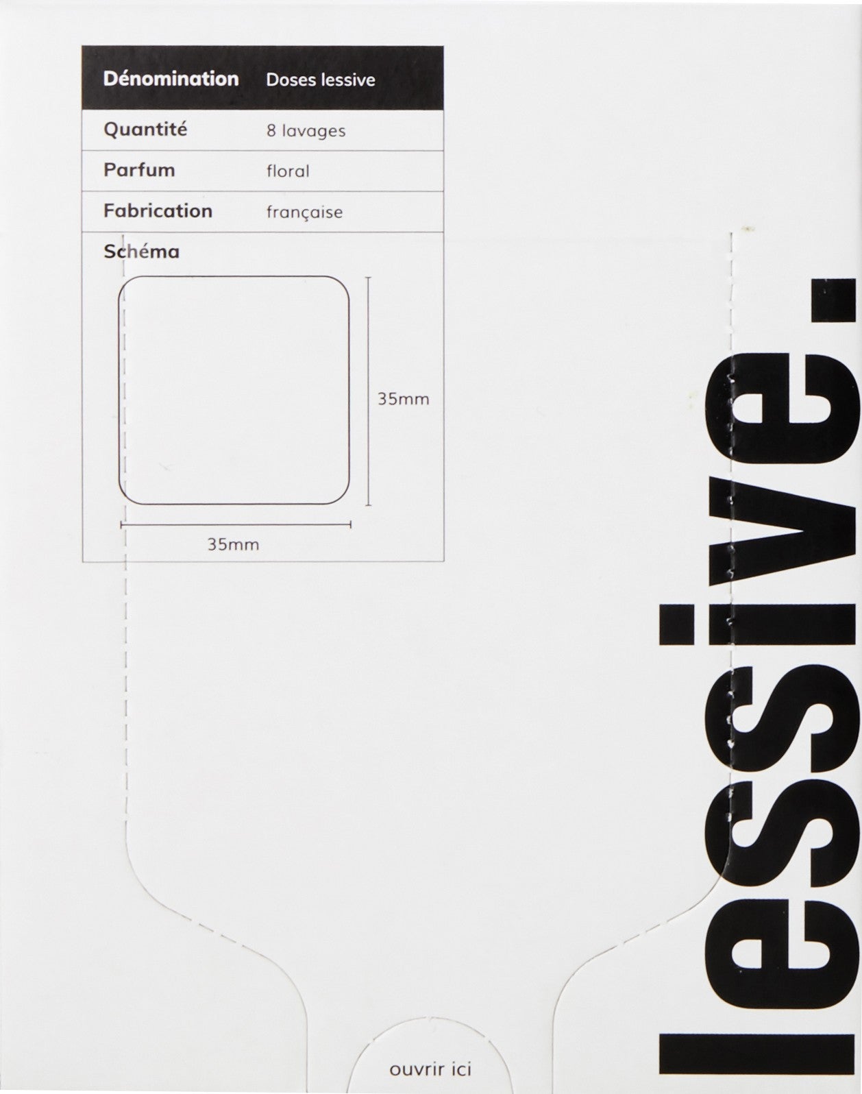 Lessive - La marque en moins