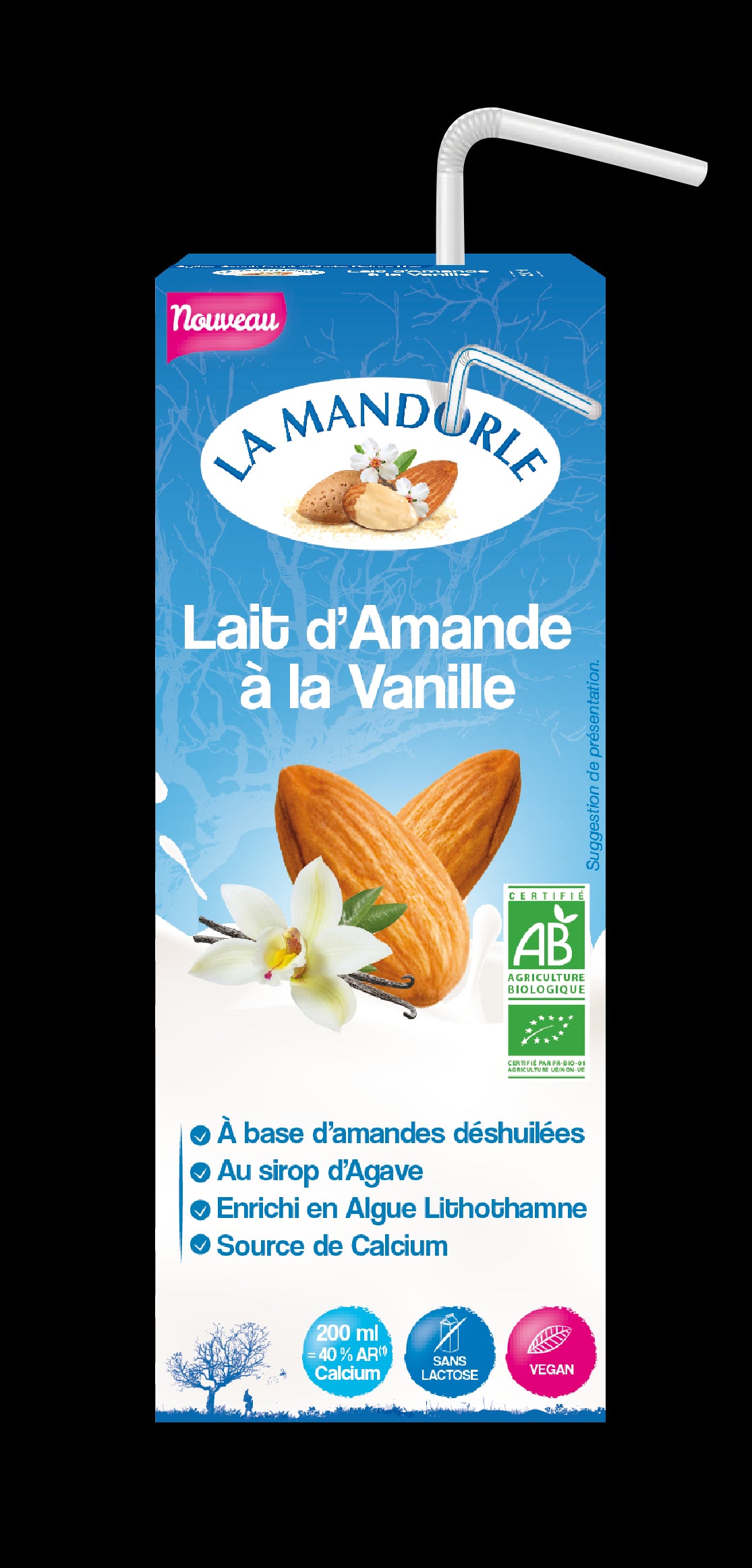 Lait d'amande à la vanille