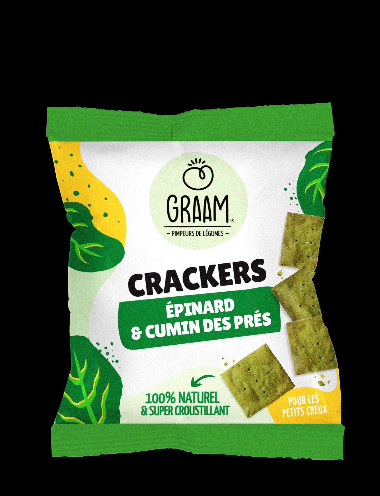 Crackers Épinard & Cumin des prés