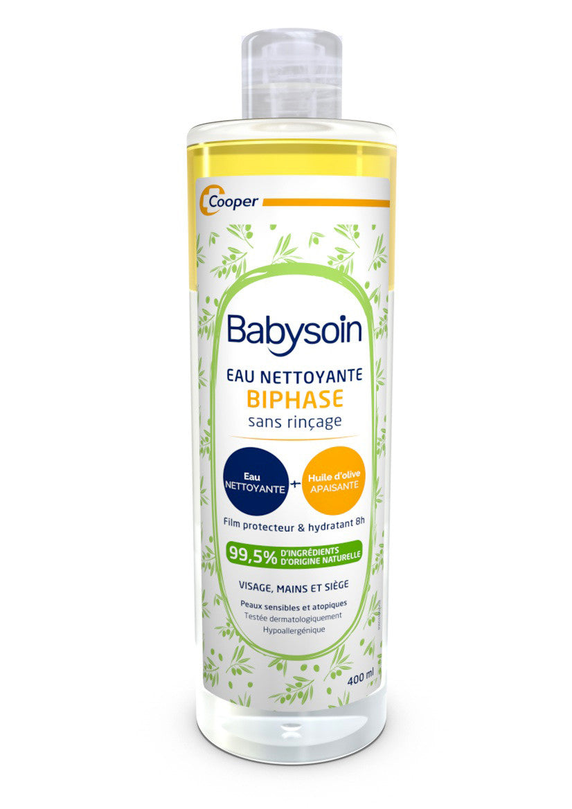 Eau nettoyante biphase