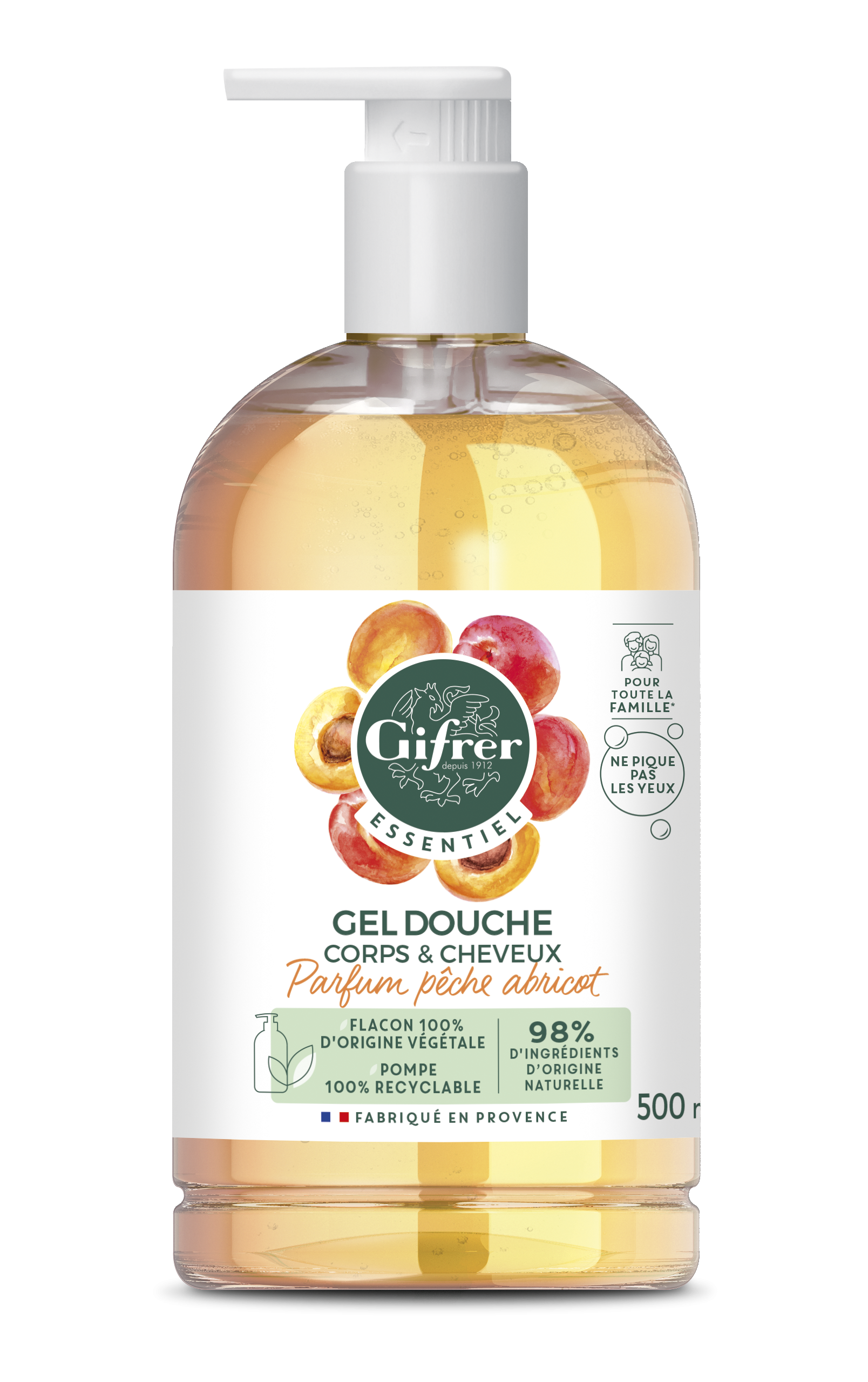 Gel douche Corps & Cheveux - Pêche abricot