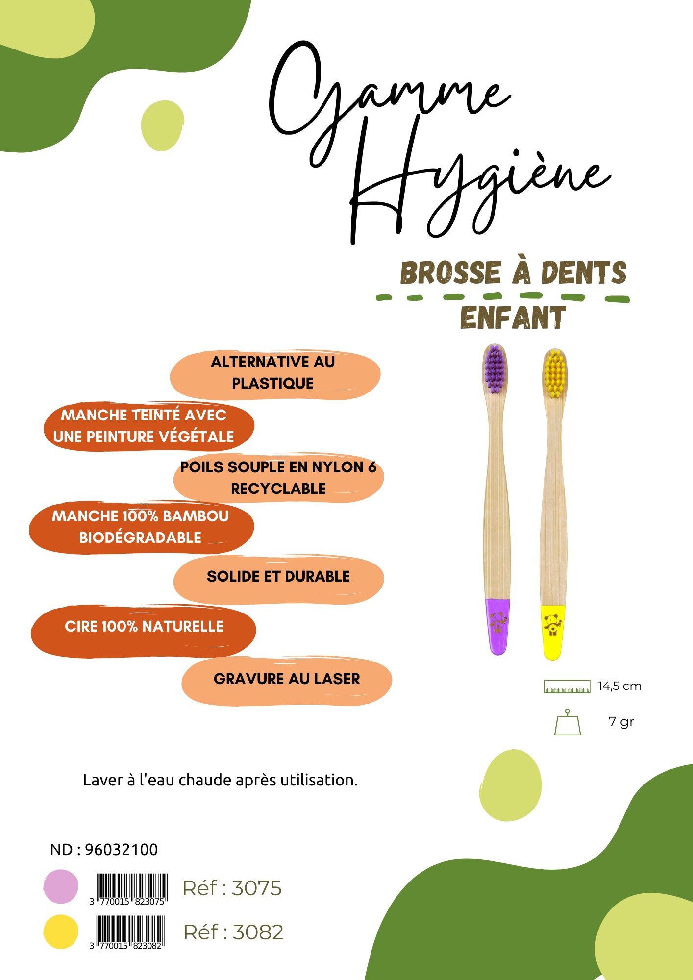 Brosse à dents en bambou