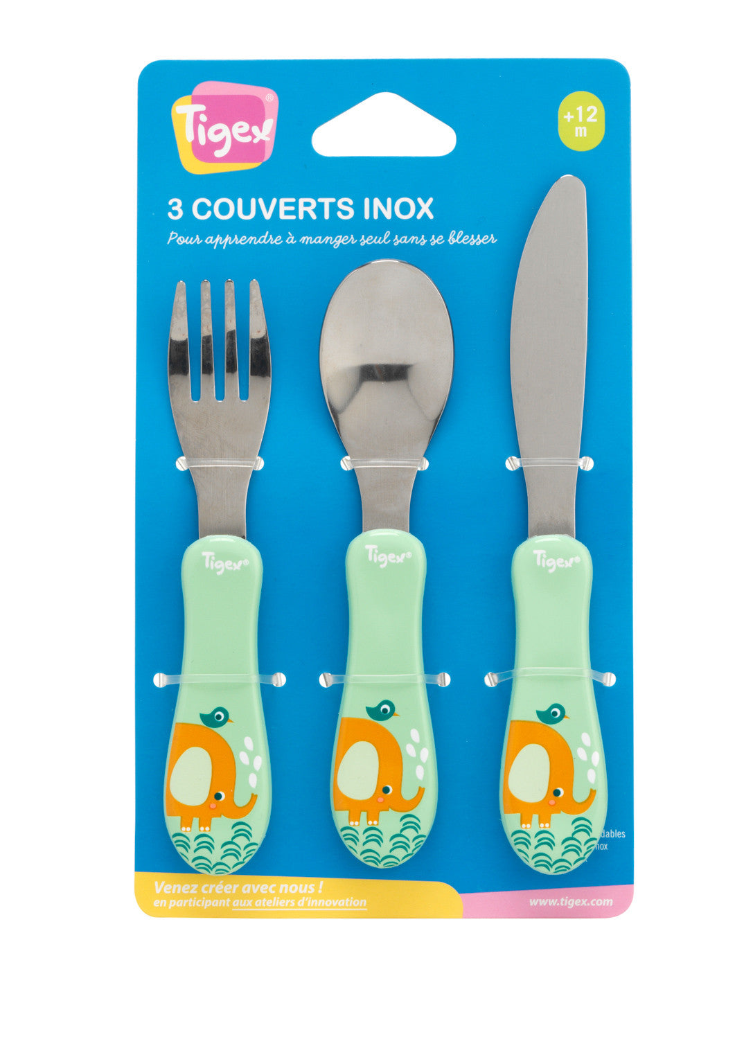 Couverts inox x3