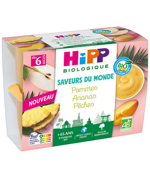 Compote pommes ananas pêches