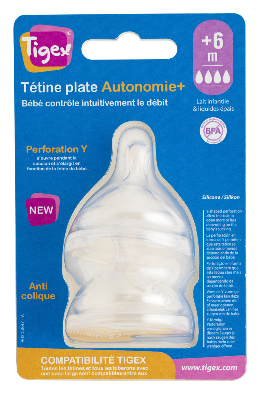 Tétine Autonomie + 6 mois