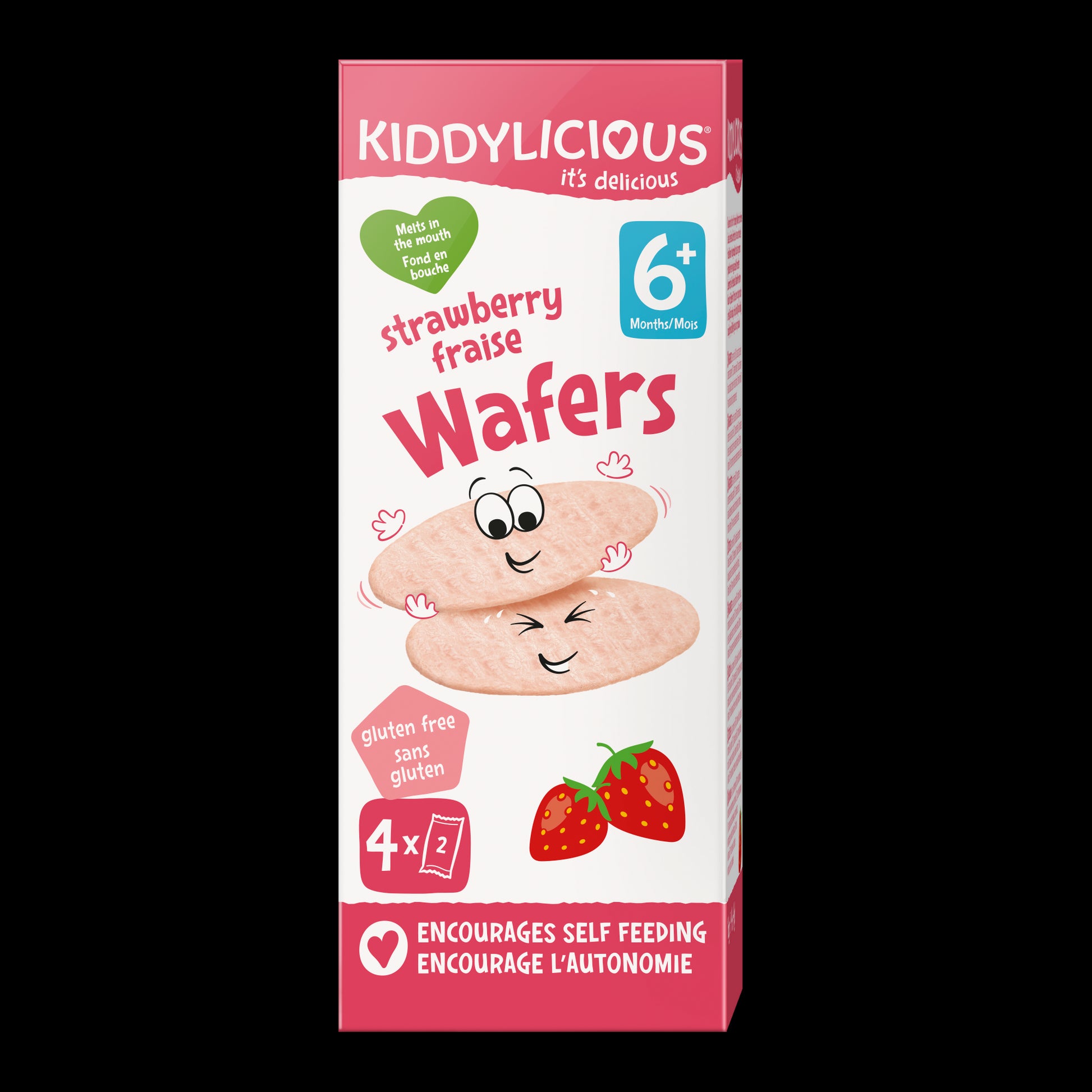 Gaufrettes de riz fraise