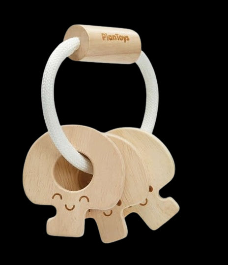 Hochet clés naturel