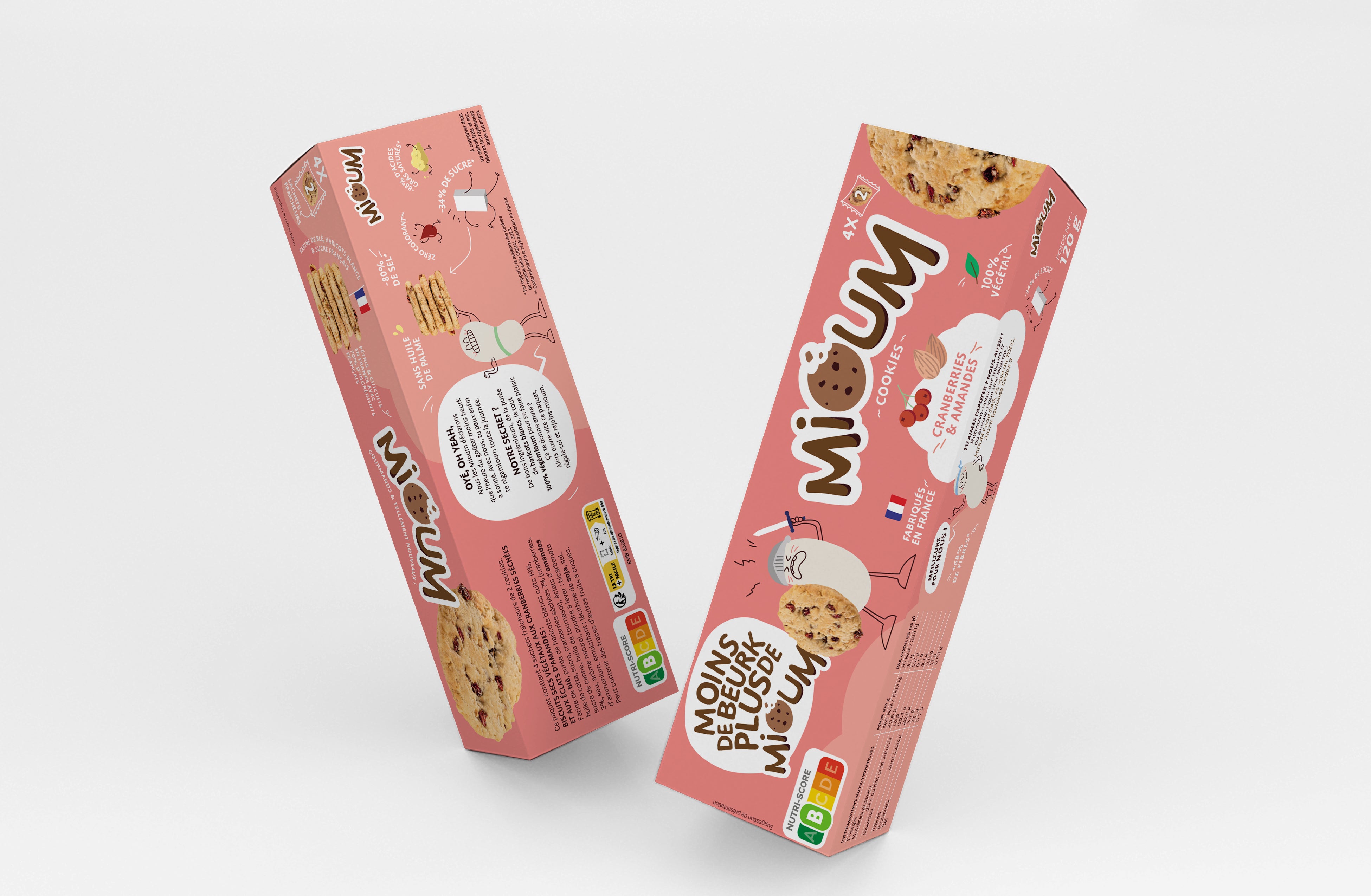 Boîte de Cookies Cranberries Amandes