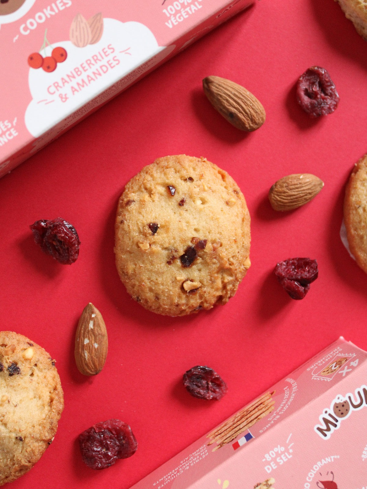 Boîte de Cookies Cranberries Amandes
