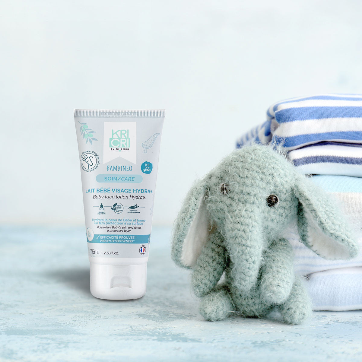 Lait bébé visage Hydra + 75 ml Made in France