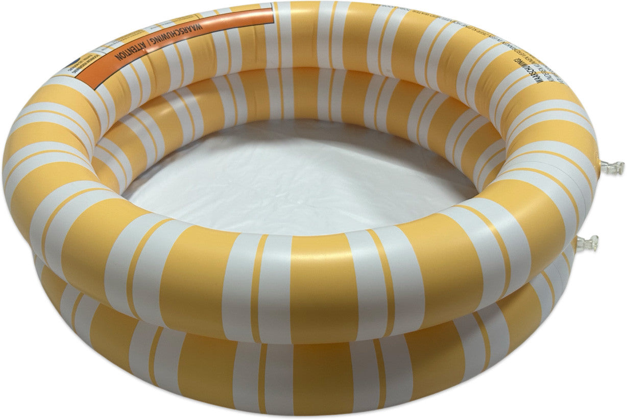 Piscine bébé 60 cm rayée orange