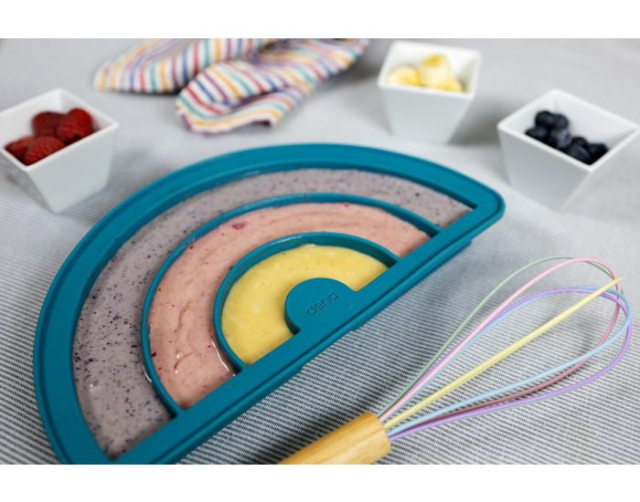 Moule à pâtisserie en silicone arc-en-ciel