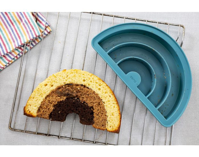 Moule à pâtisserie en silicone arc-en-ciel