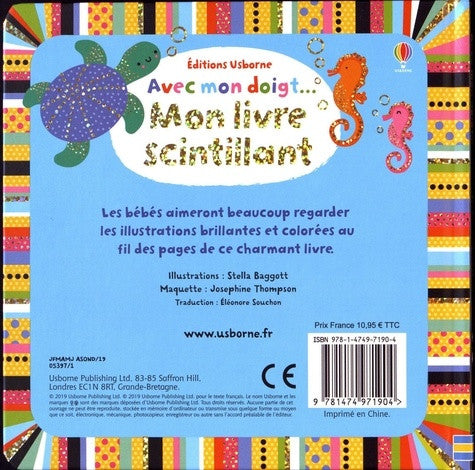 Avec mon doigt... - Mon livre scintillant