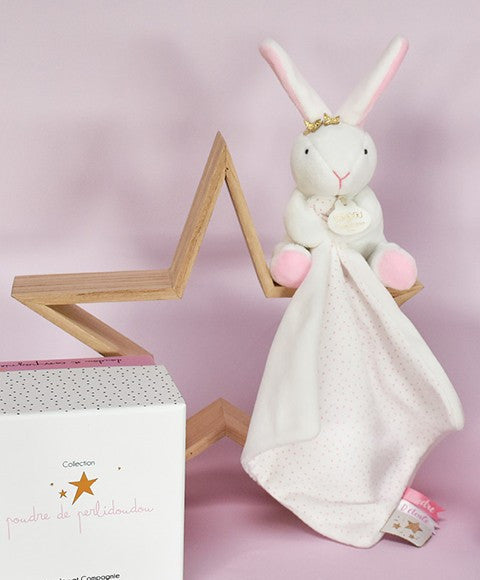 Doudou lapin mouchoir - 10 cm
