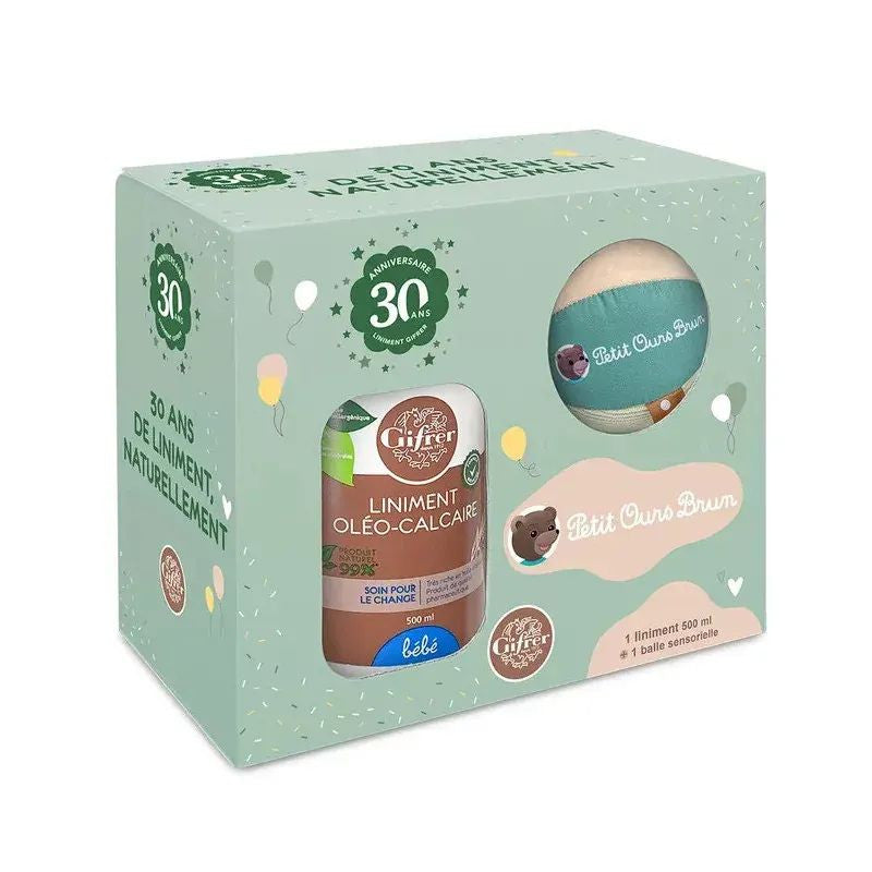 Liminent Oléo-calcaire 500ml + Balle Sensorielle Petit Ours Brun