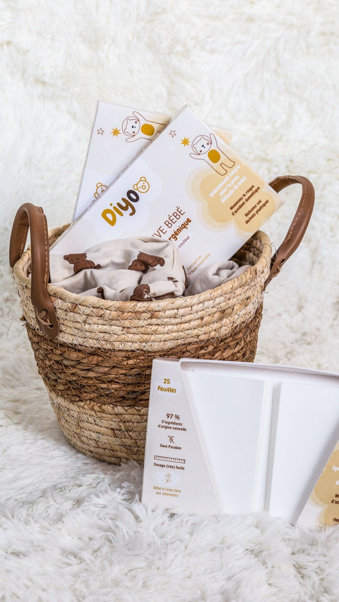 Lessive bébé en feuille