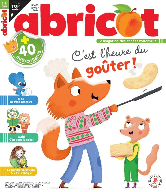 Abricot – Magazine jeunesse 3-5 ans | Numéro Février 2026