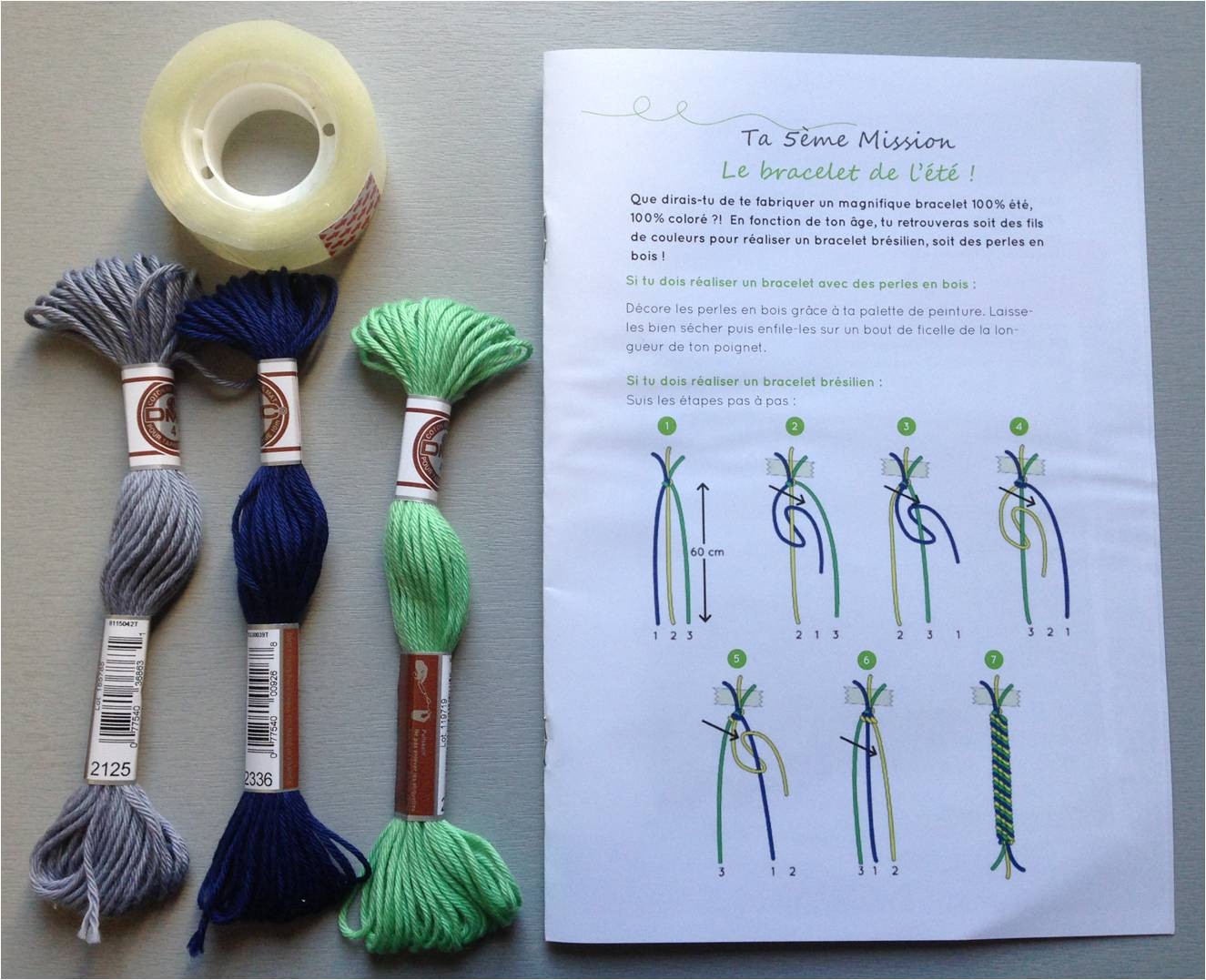 KIT POUR BRACELET BRESILIEN FILLE