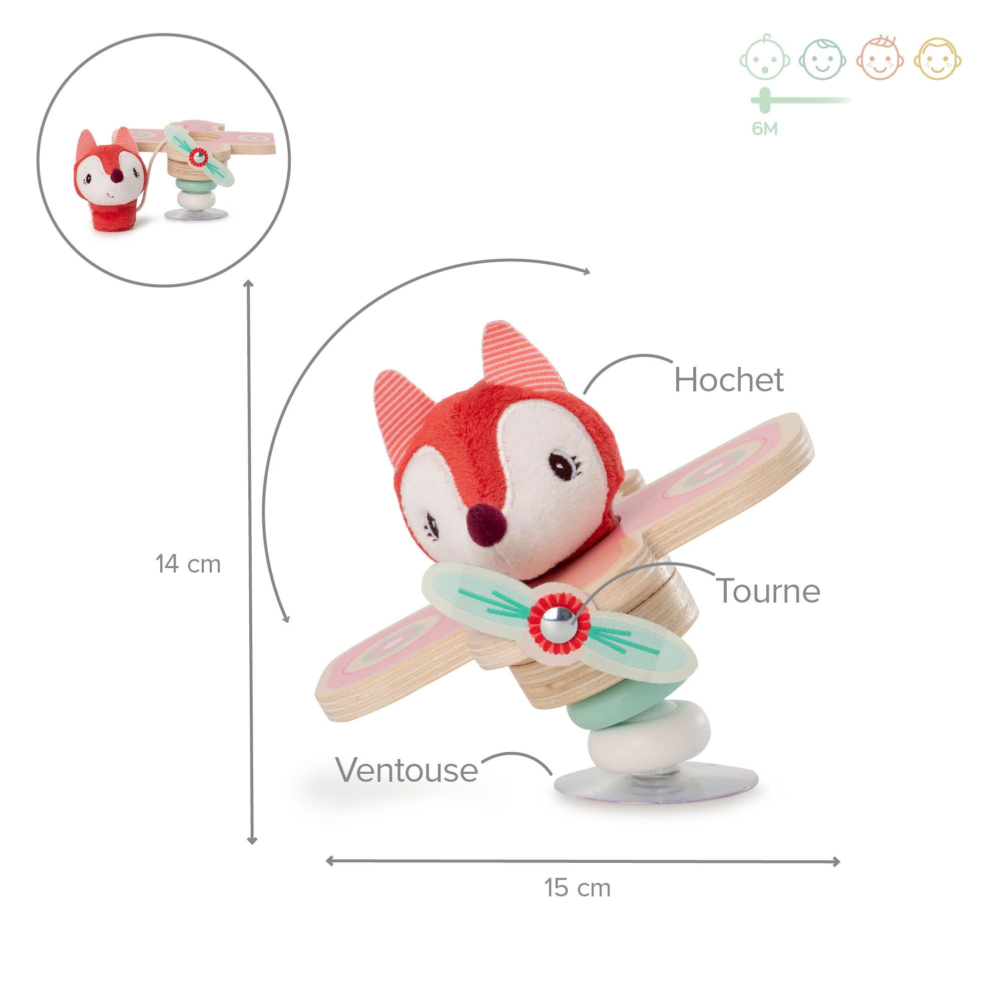 Hochet Alice en avion Swing