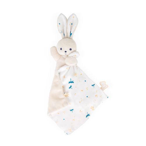 🐰 Doudou Lapin Carré Douceur Blanc Délicat
